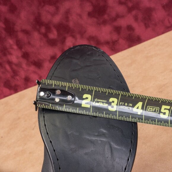 Frye Wmn Carson Piping Tall Western Cowboy Black Leather Fashion Knee Boots 8.5 - Picture 6 of 10